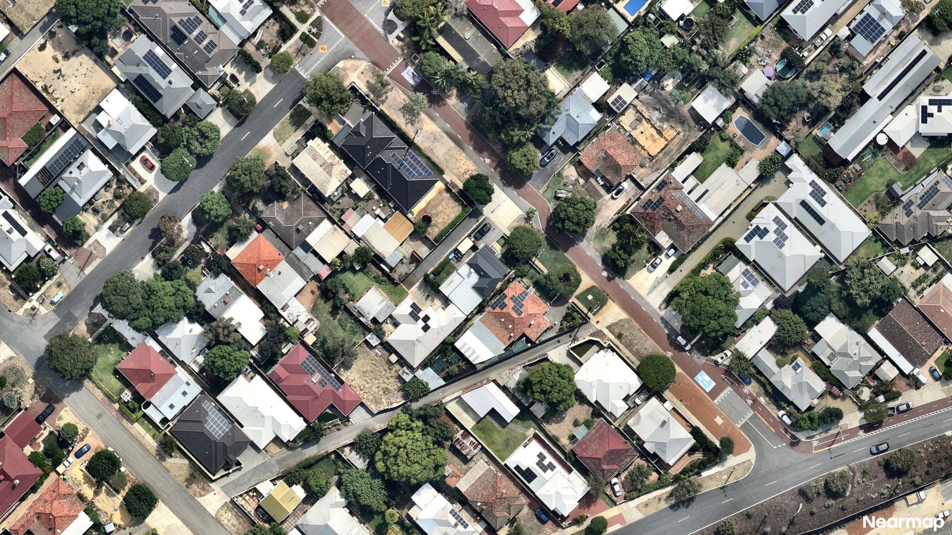Vertical aerial view