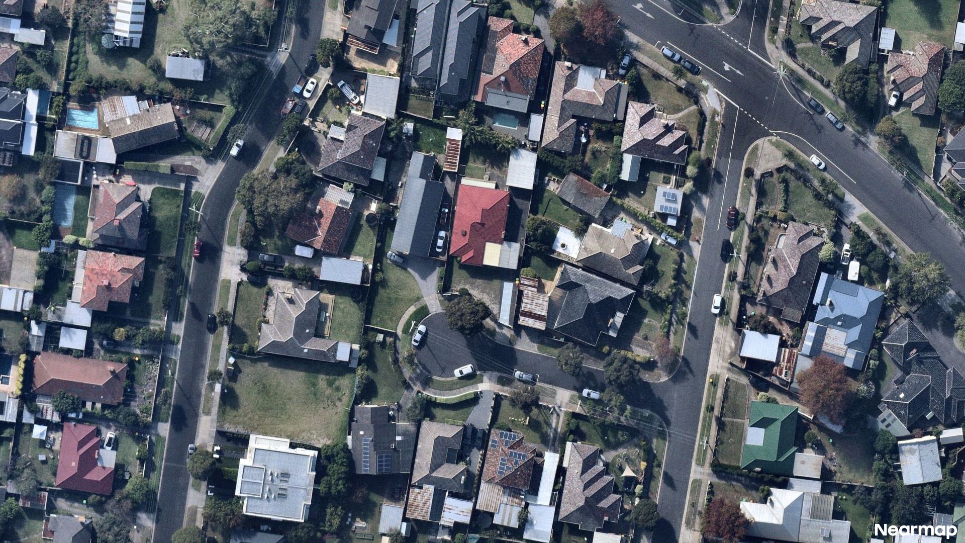 Vertical aerial view