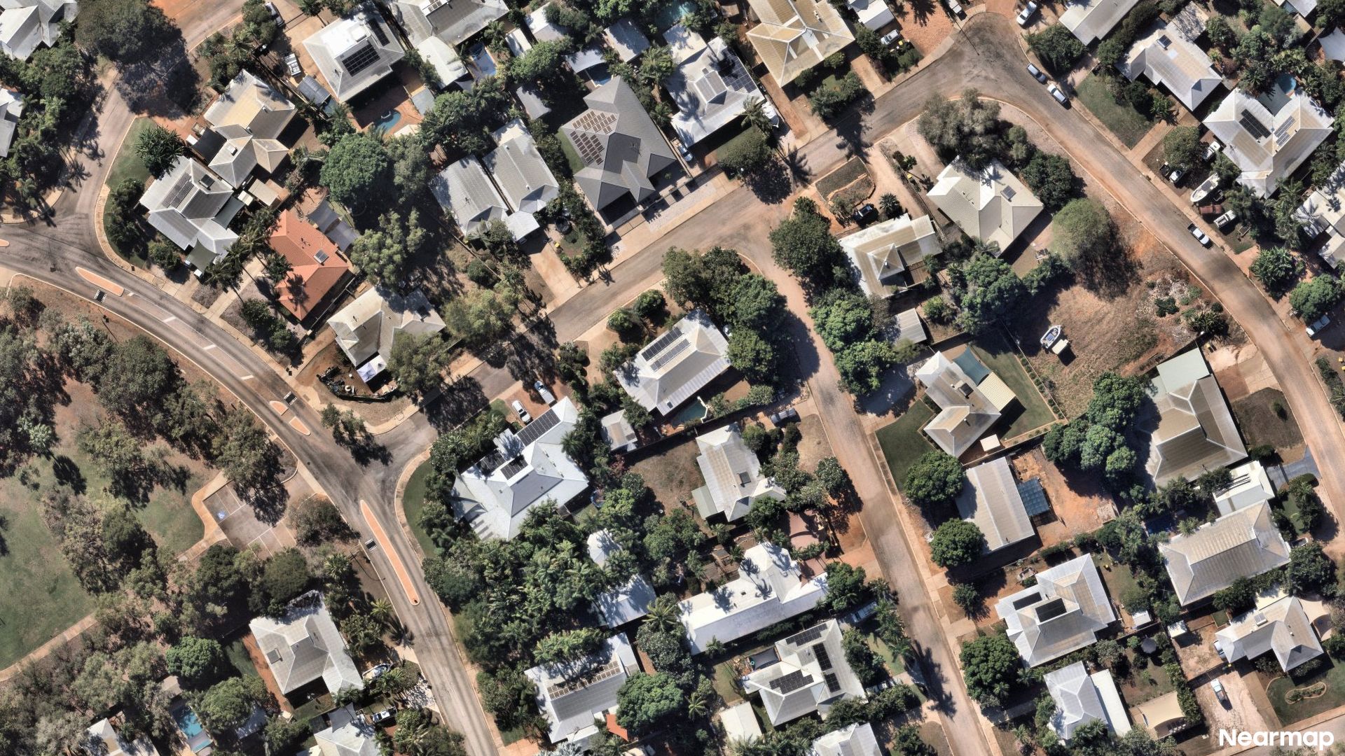 Vertical aerial view