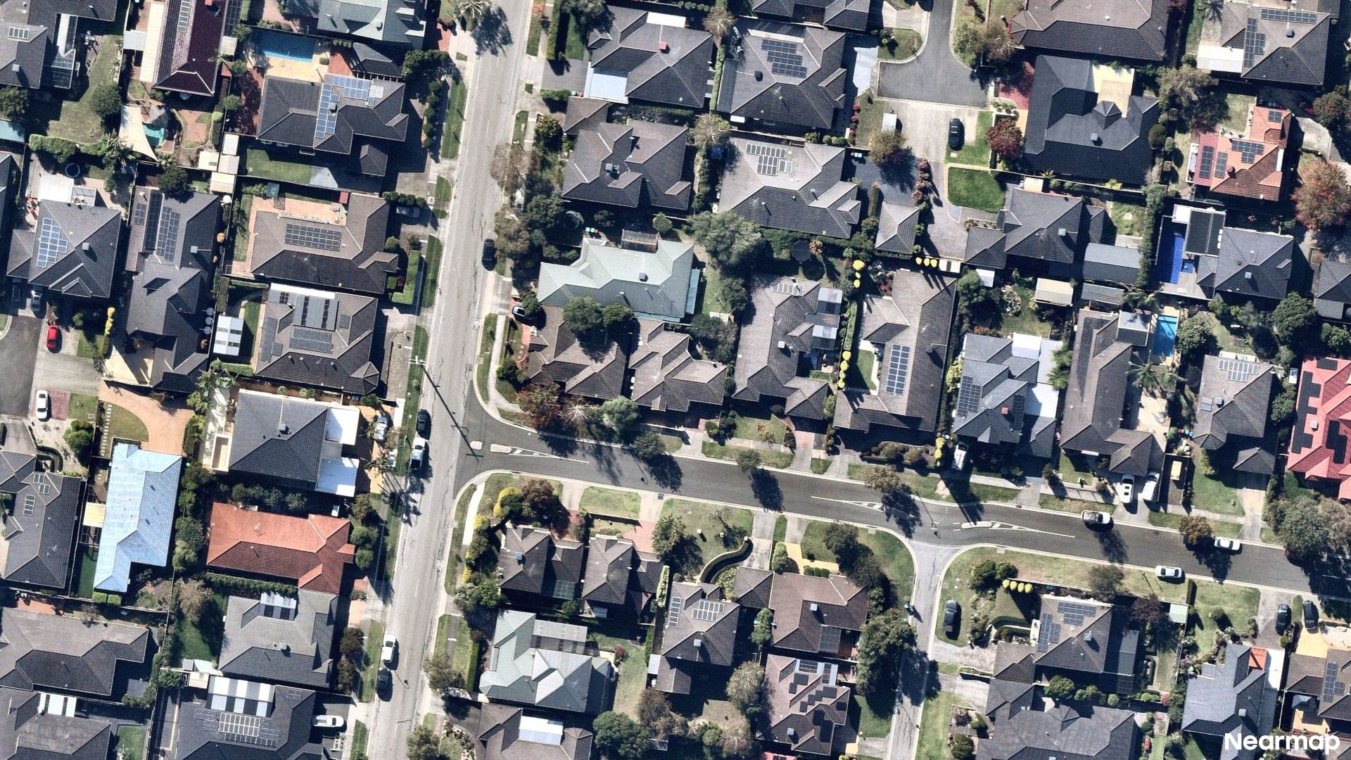 Vertical aerial view