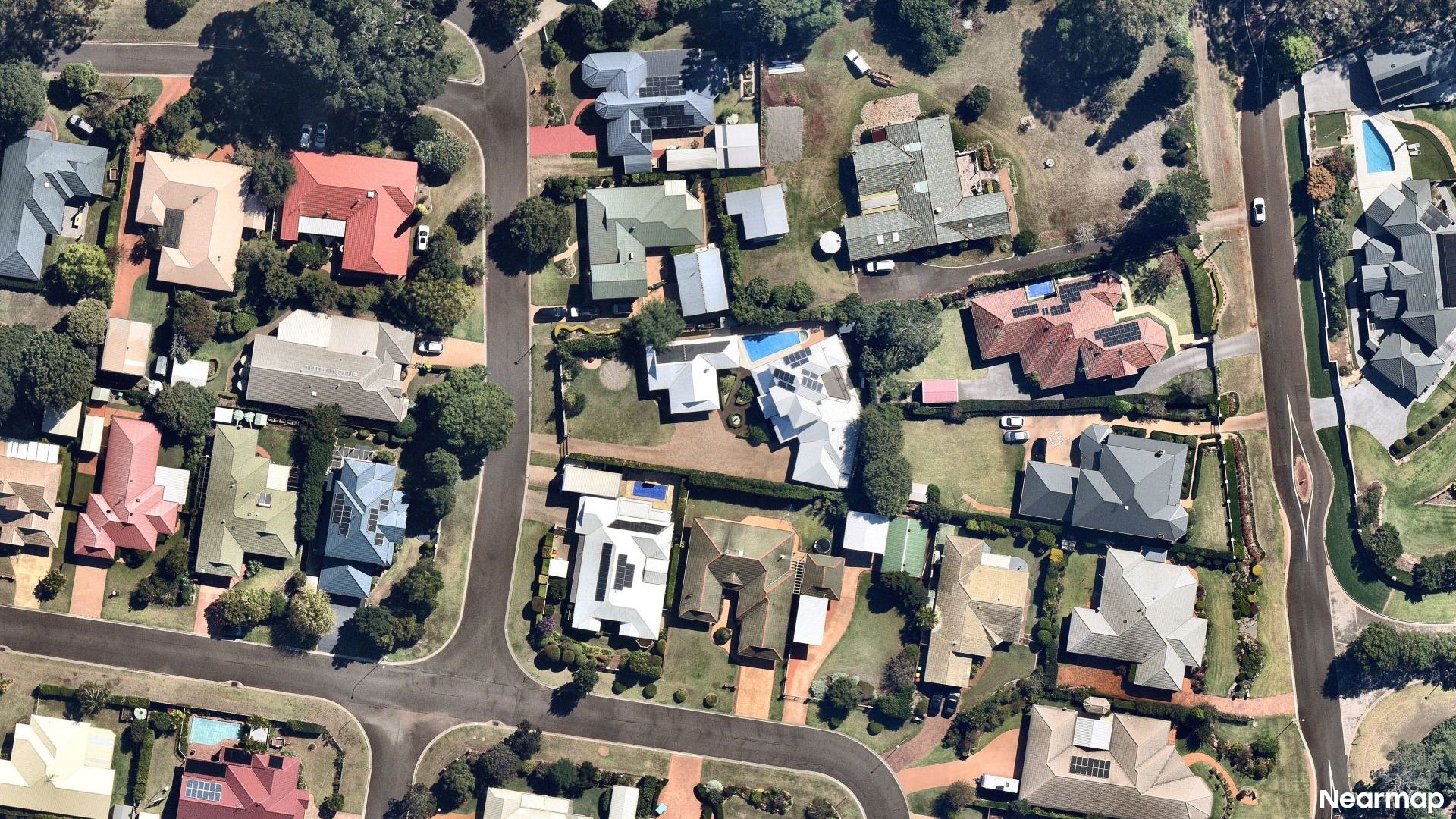 Vertical aerial view