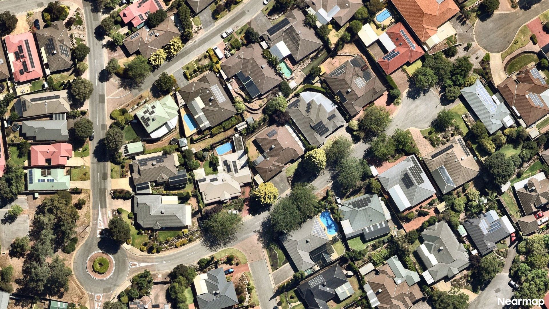 Vertical aerial view
