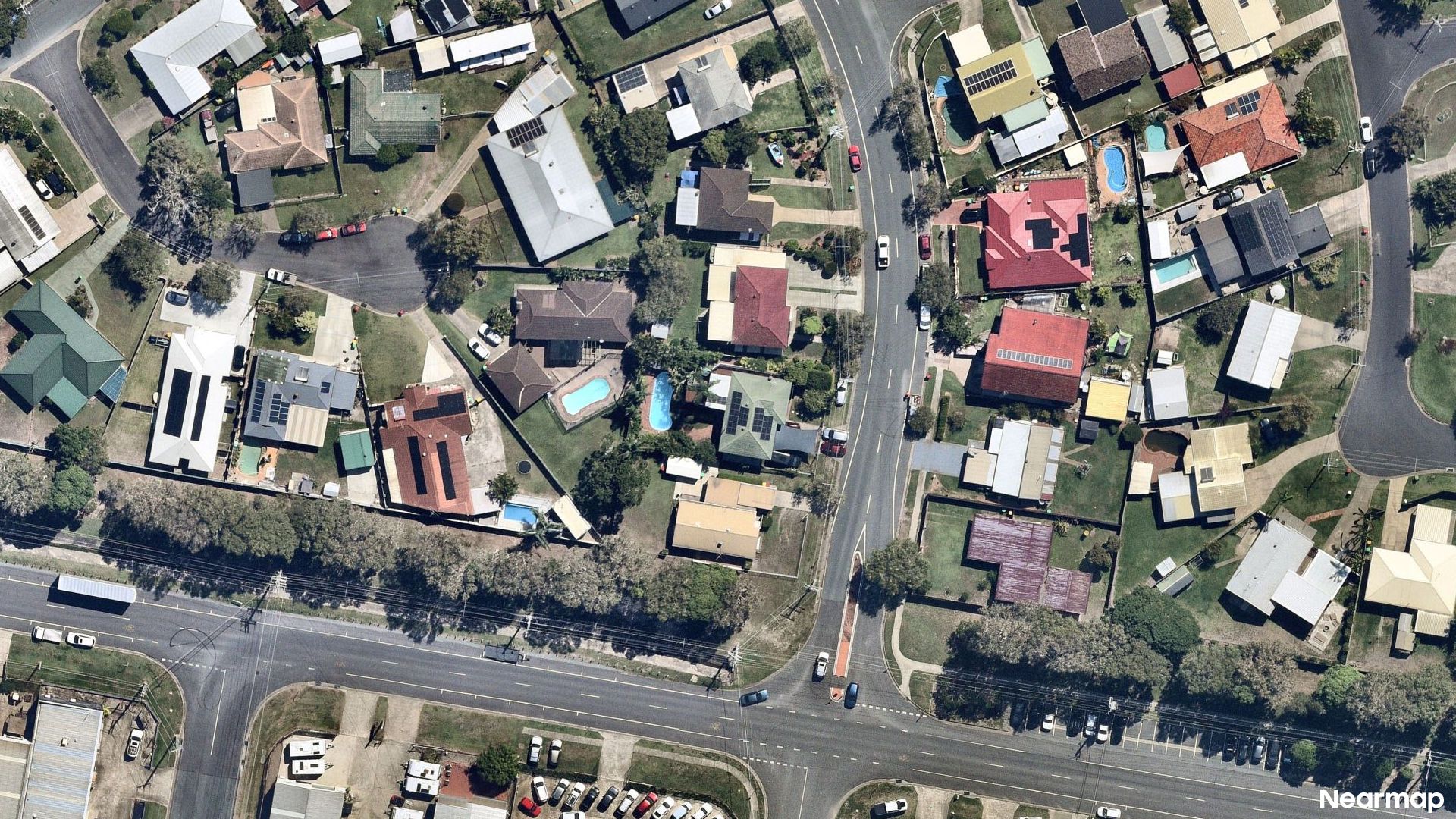 Vertical aerial view