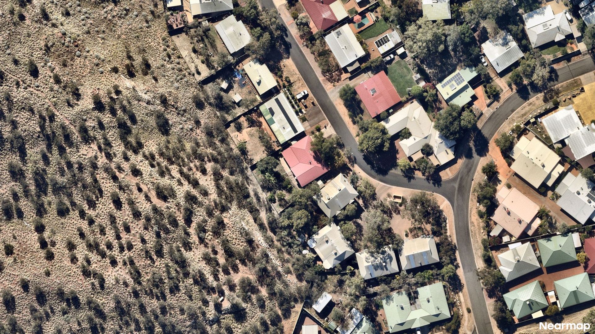 Vertical aerial view