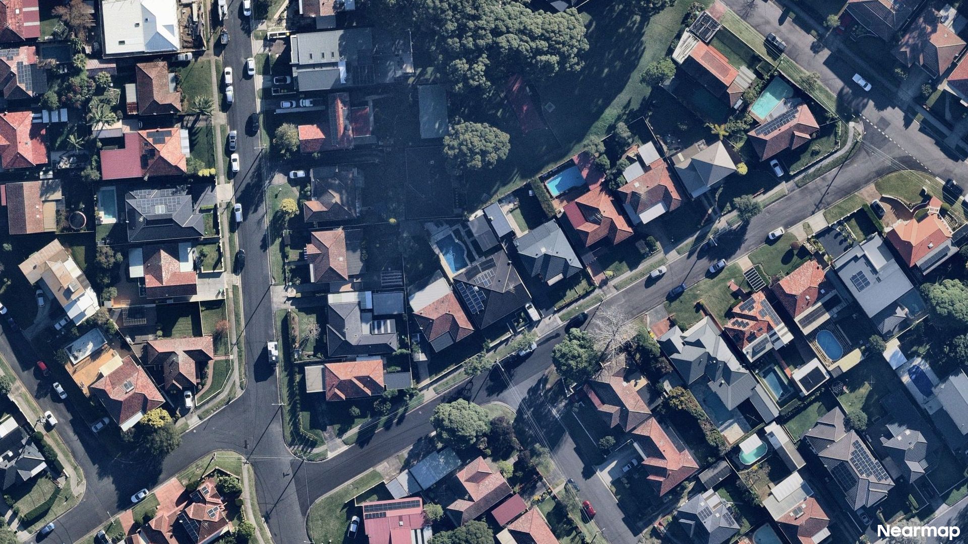 Vertical aerial view