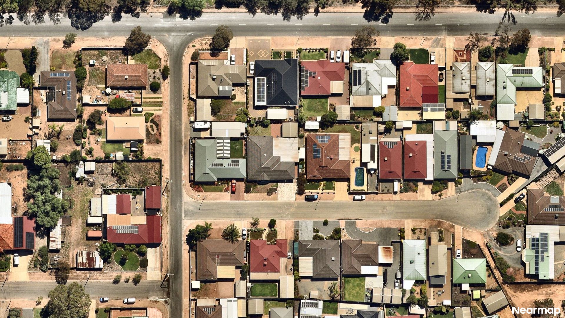 Vertical aerial view