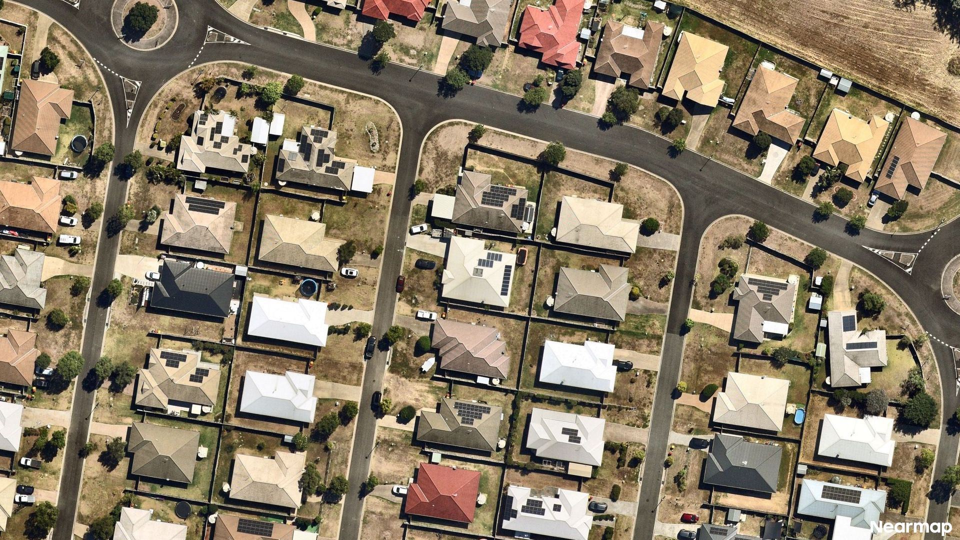 Vertical aerial view