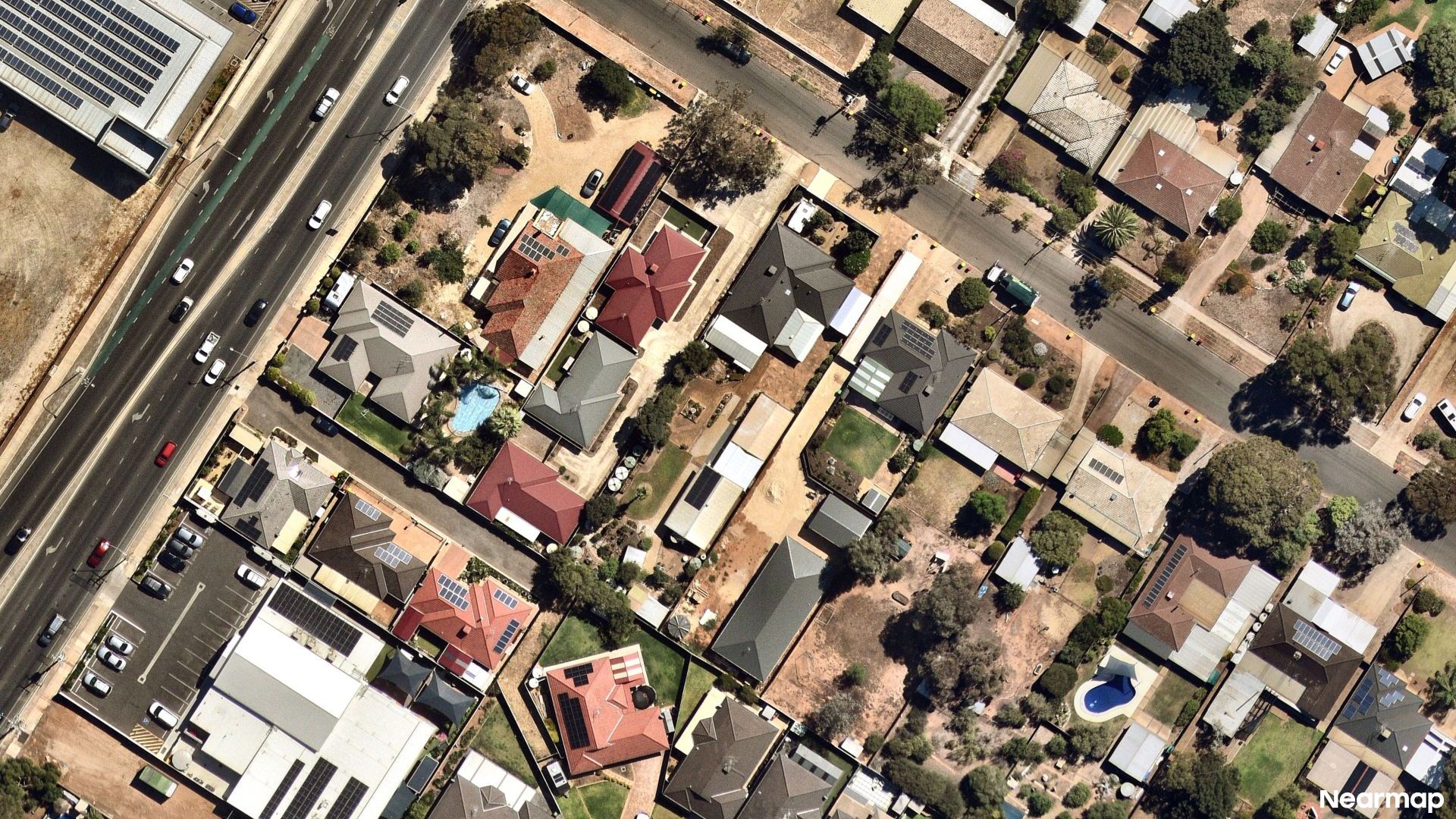 Vertical aerial view
