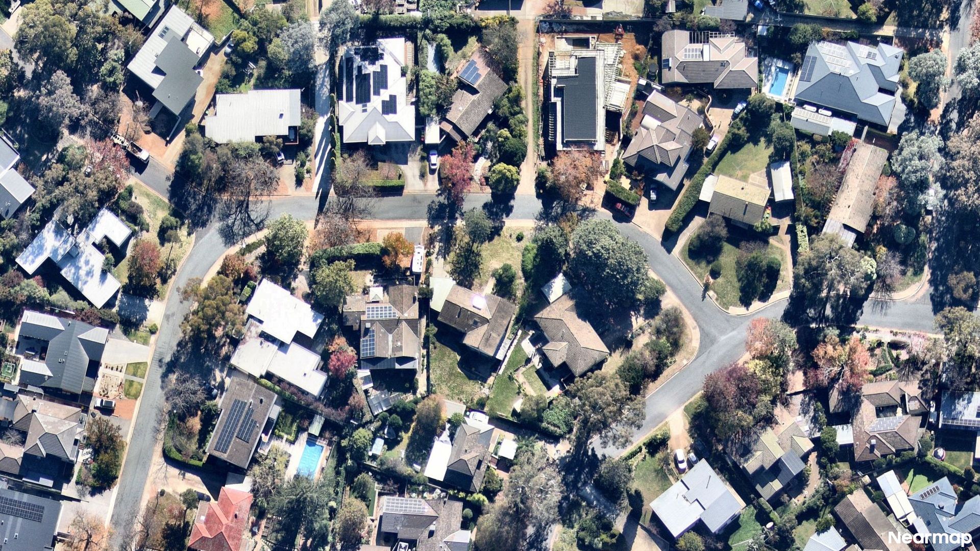 Vertical aerial view