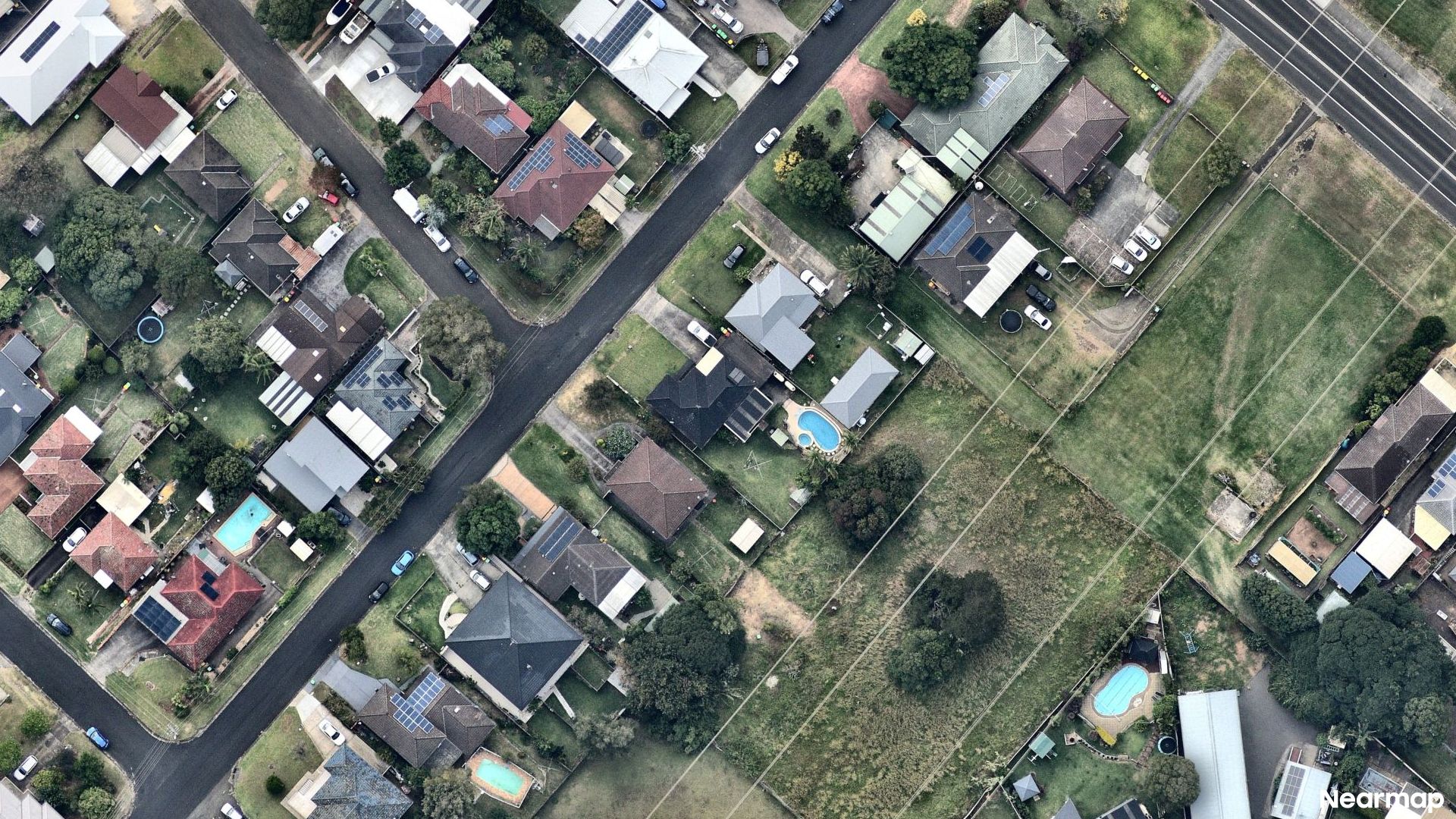 Vertical aerial view