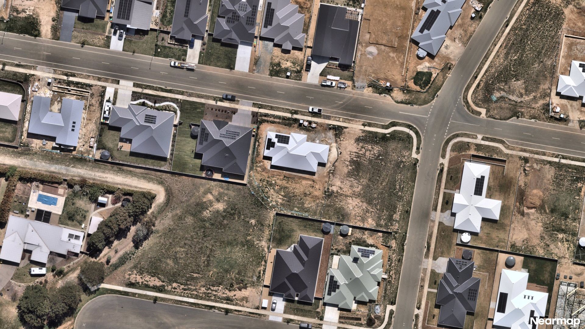 Vertical aerial view