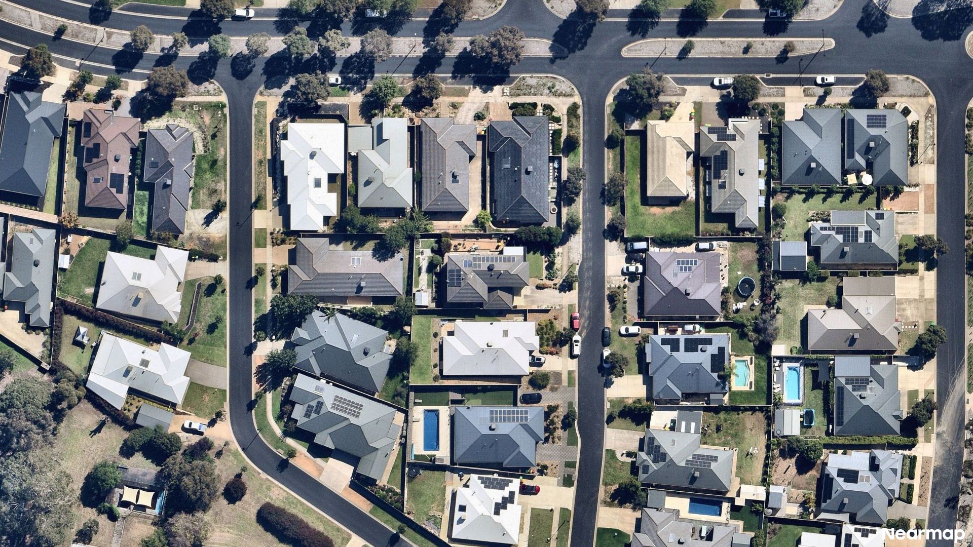 Vertical aerial view