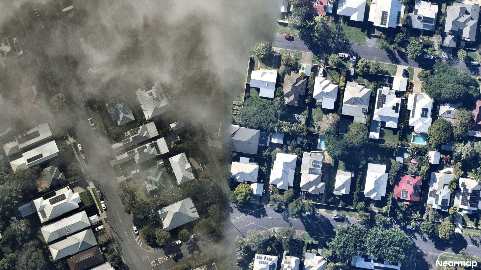 Vertical aerial view