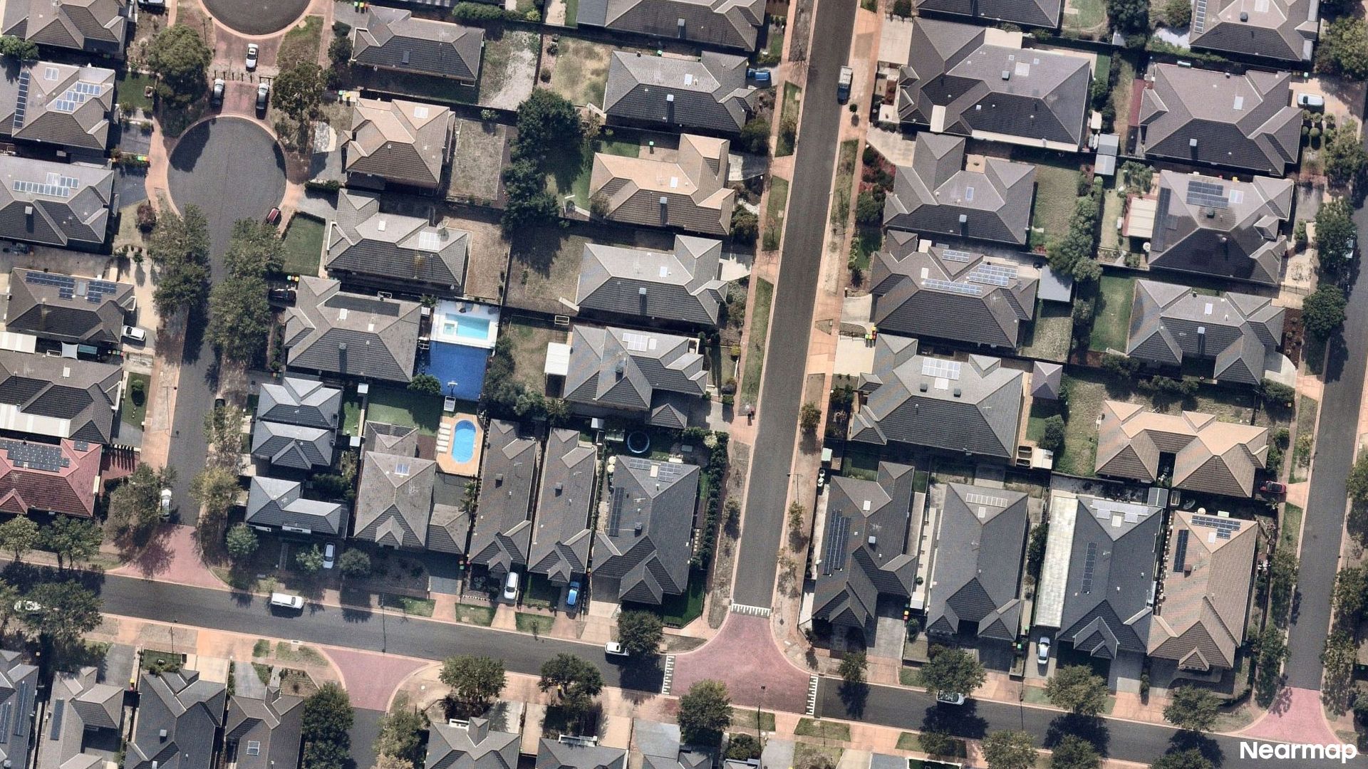 Vertical aerial view