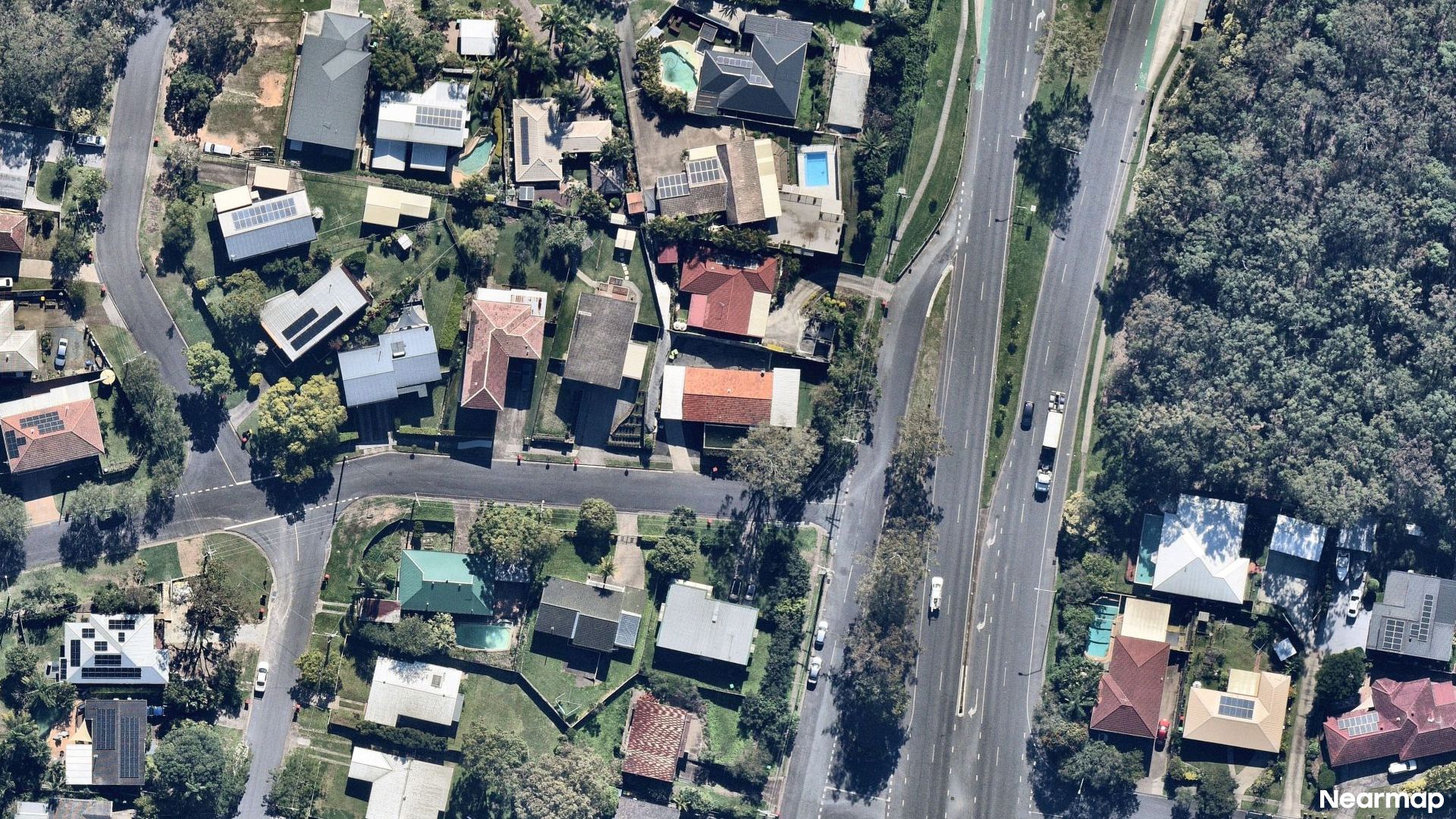 Vertical aerial view