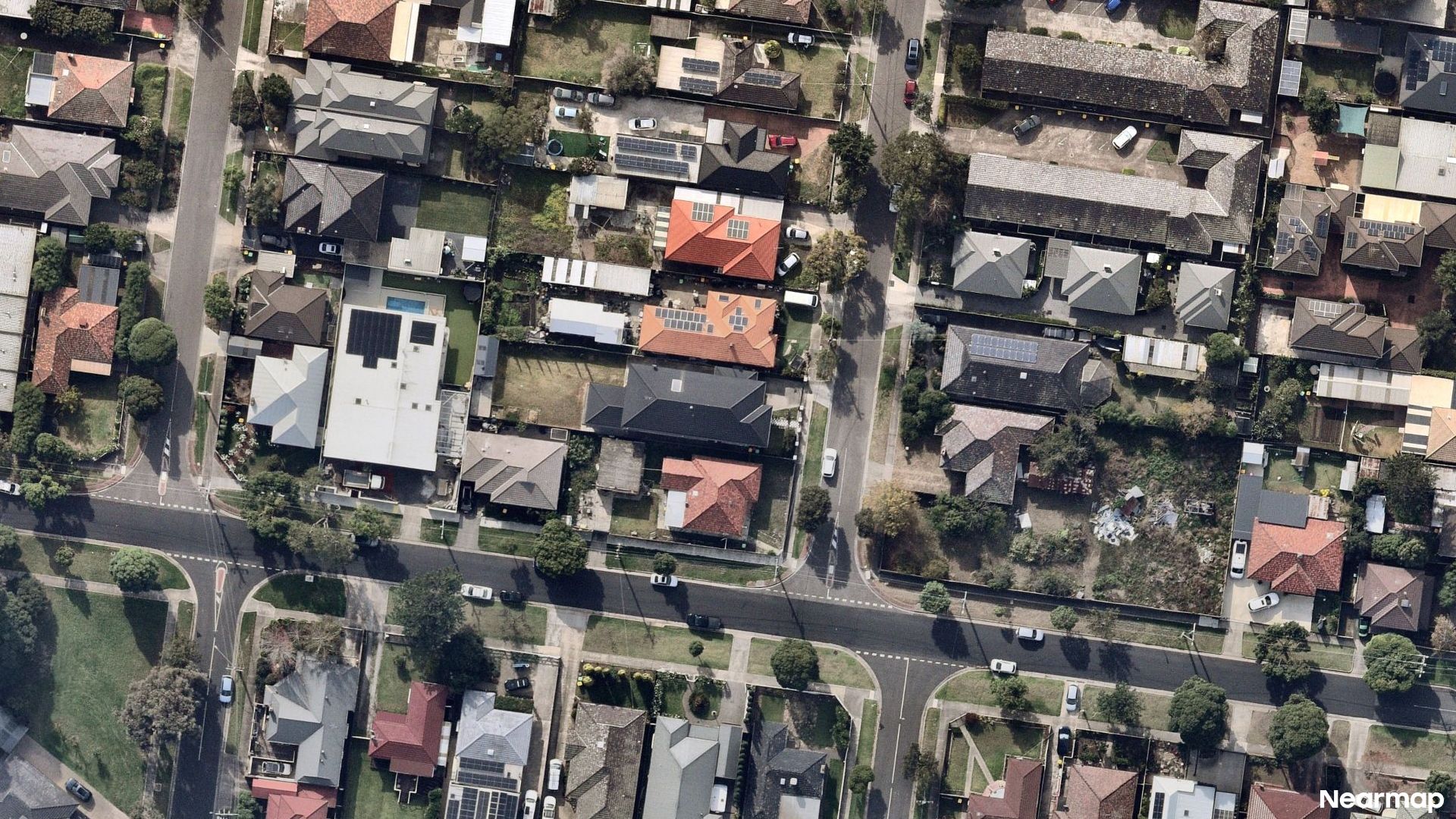 Vertical aerial view