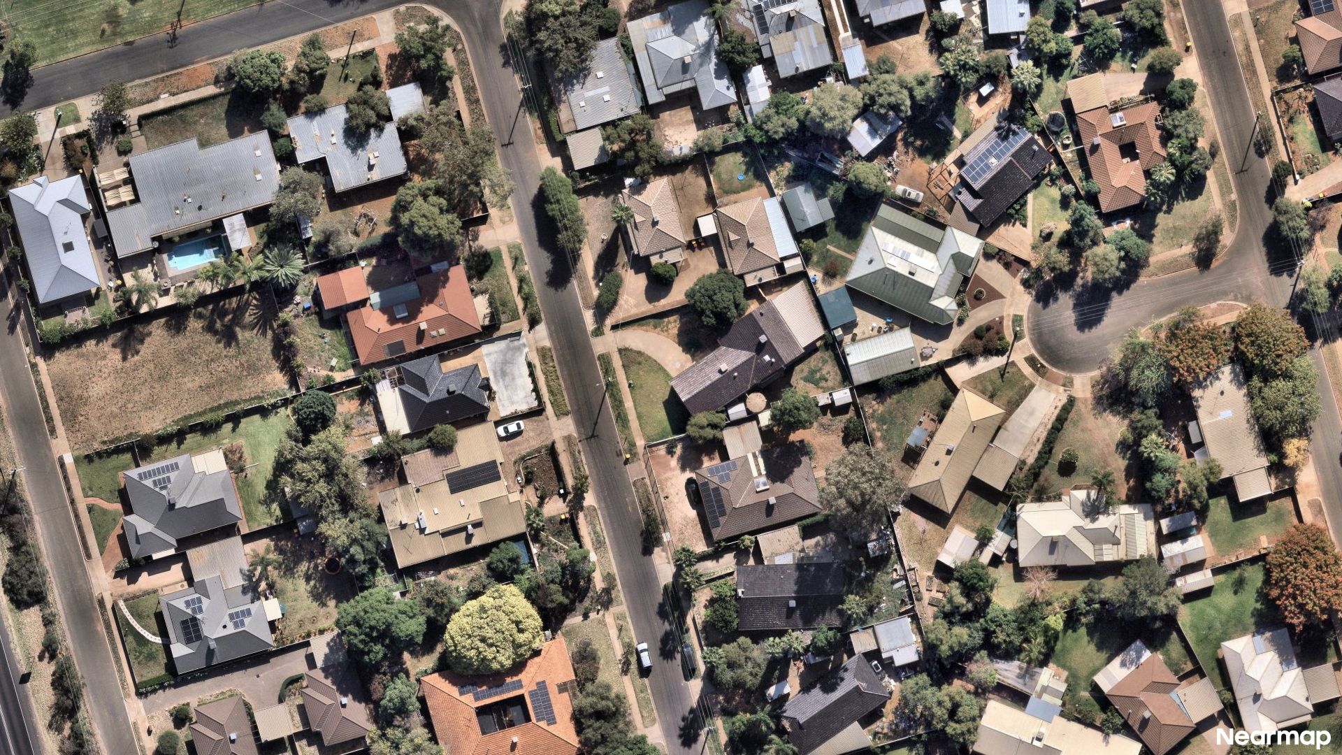 Vertical aerial view