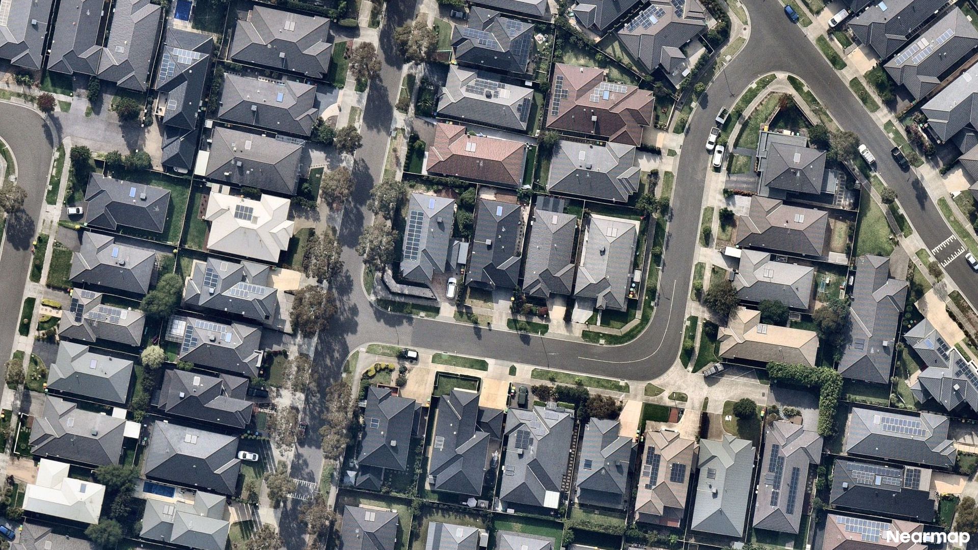 Vertical aerial view