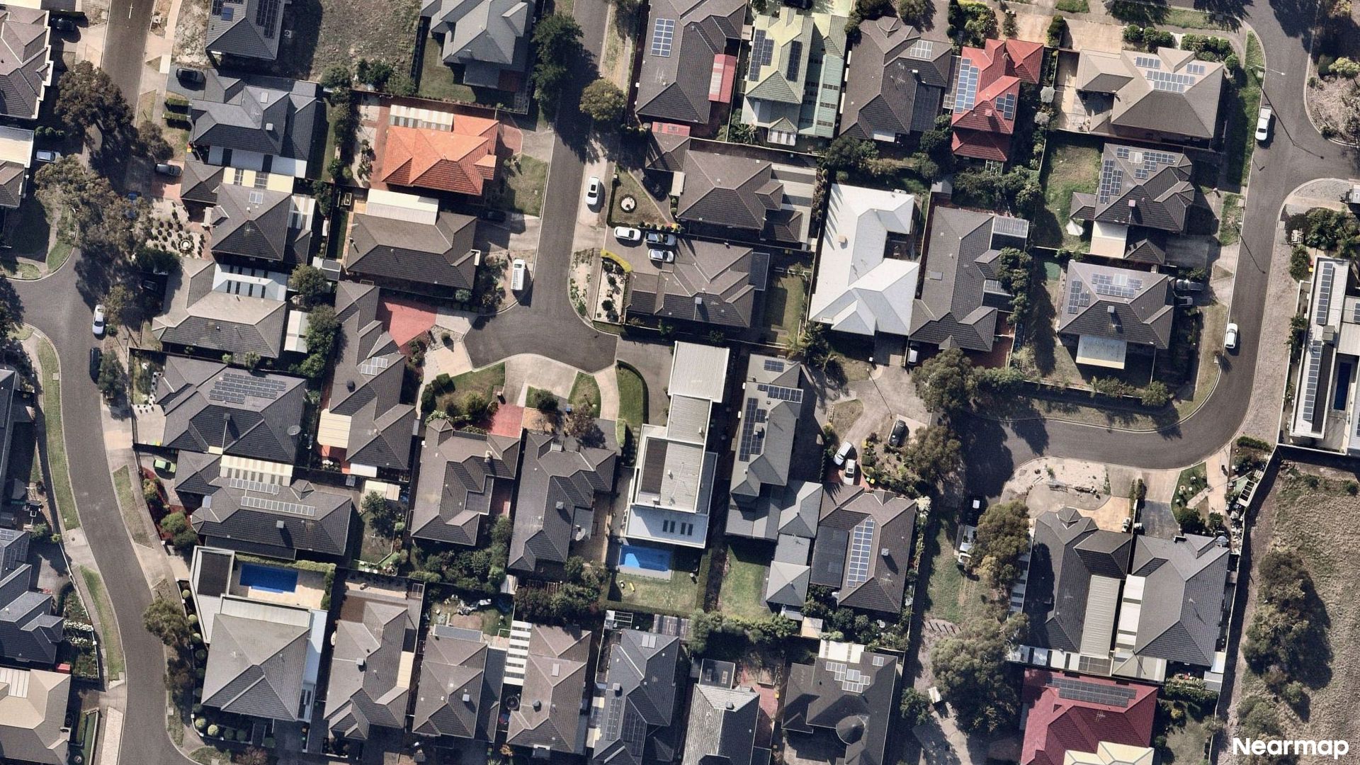 Vertical aerial view