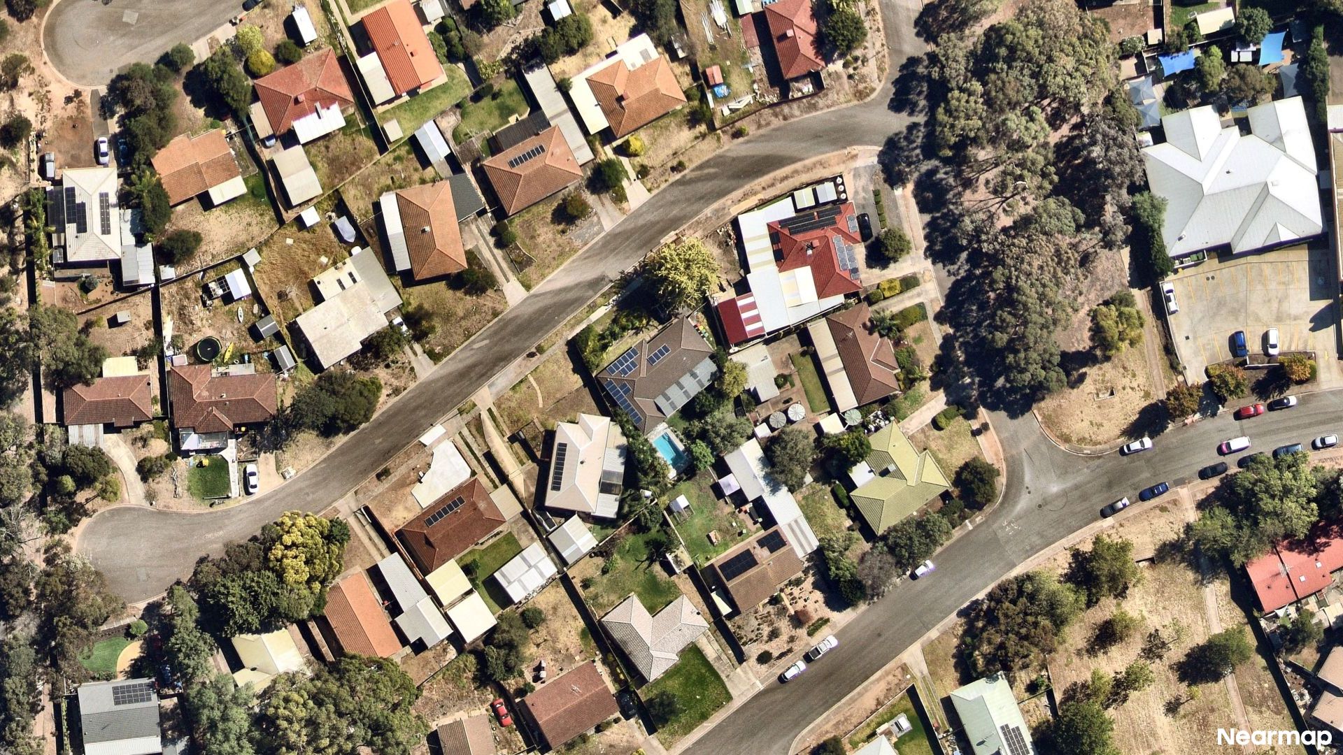 Vertical aerial view