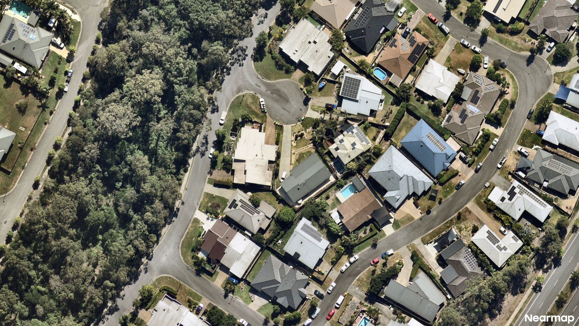 Vertical aerial view