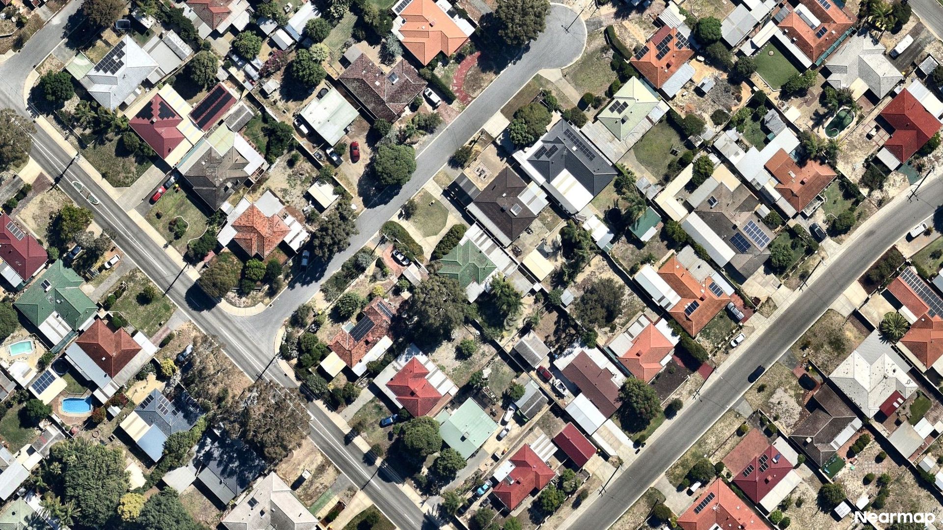 Vertical aerial view