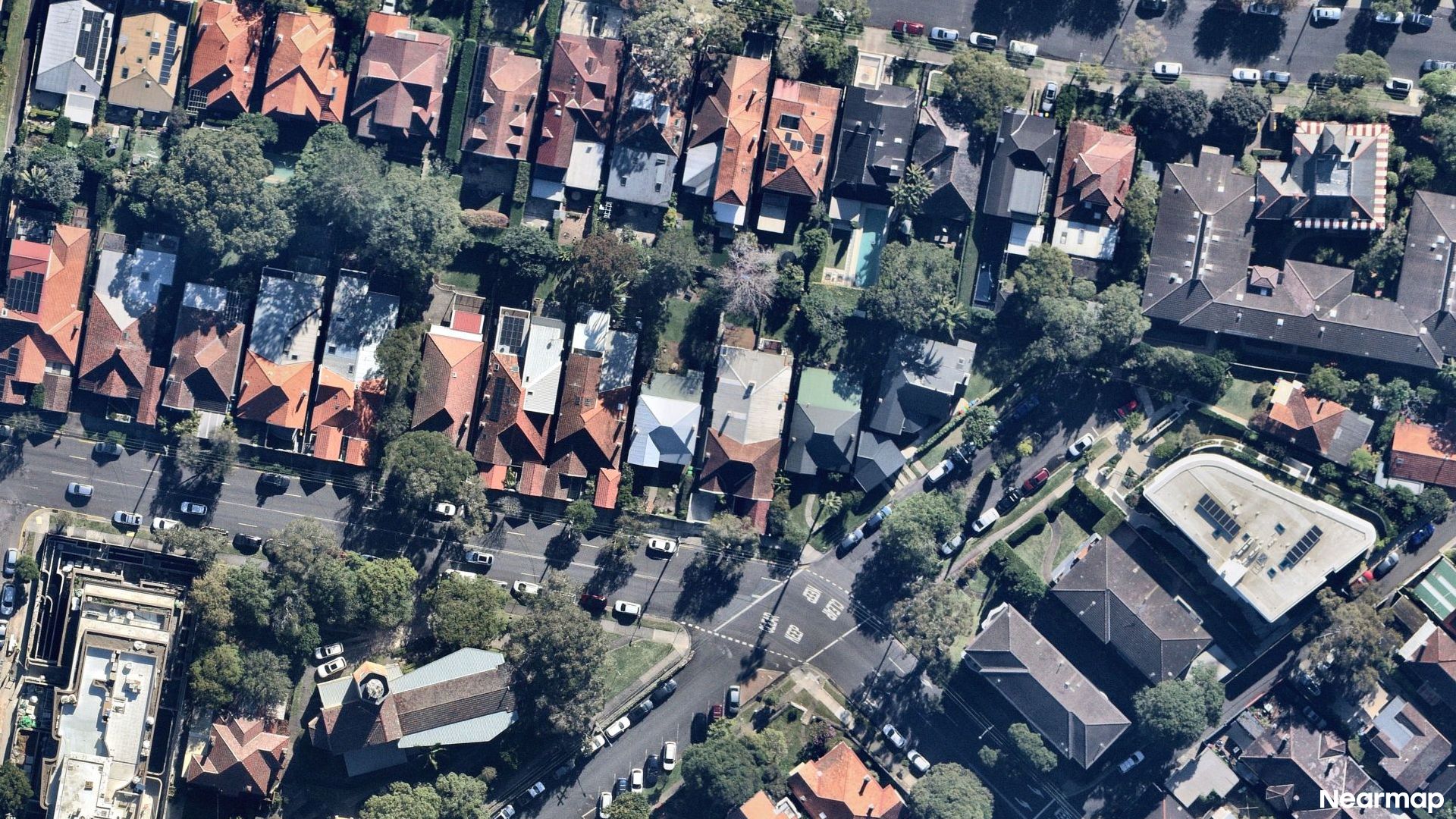 Vertical aerial view