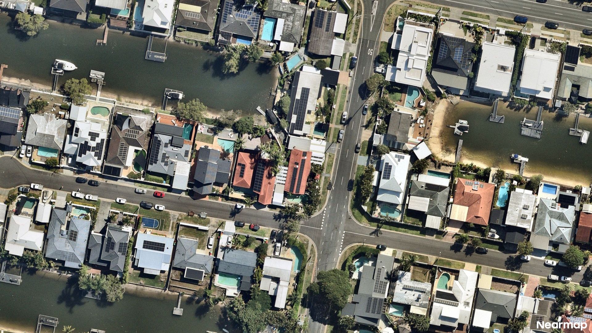 Vertical aerial view