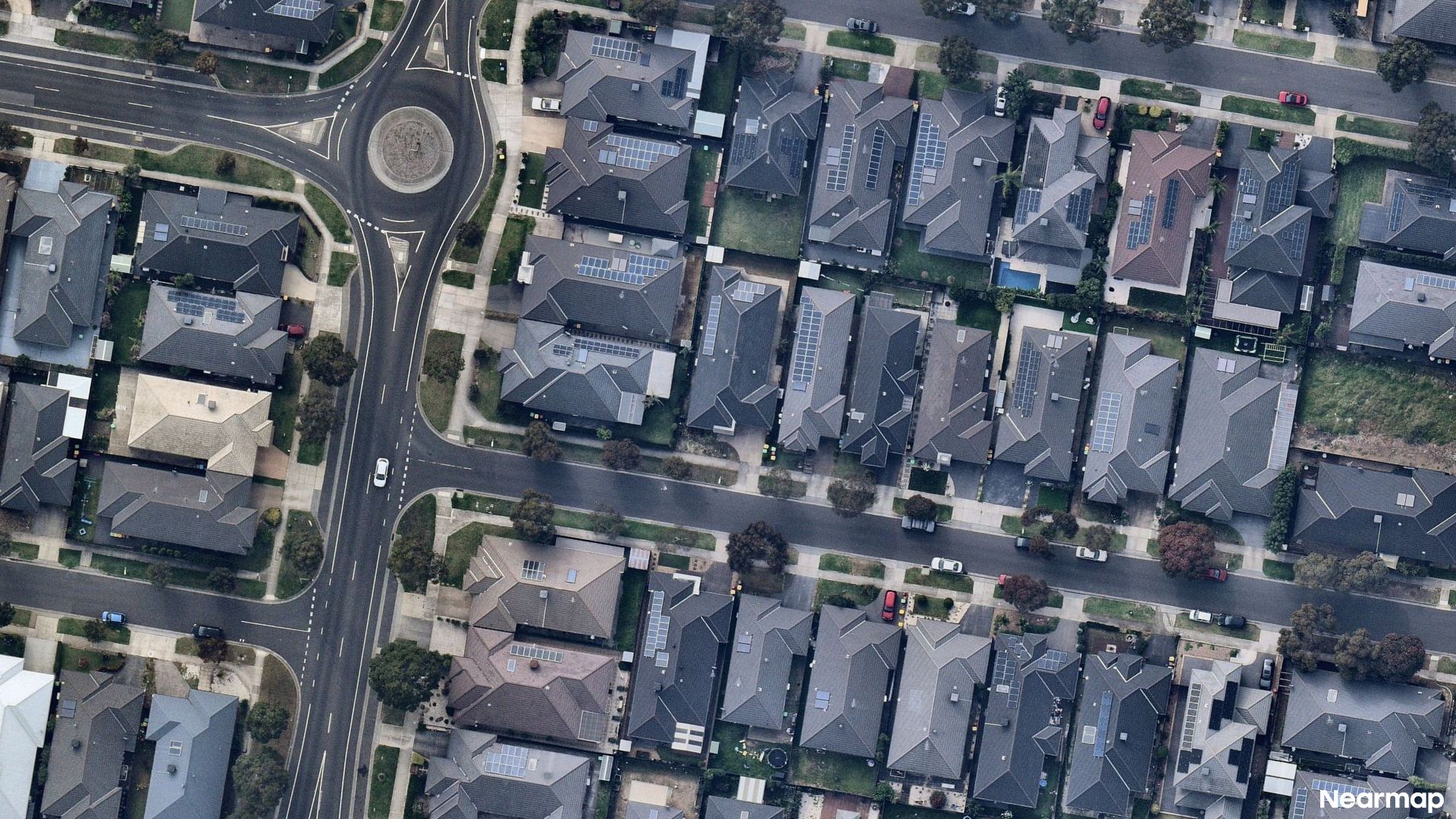 Vertical aerial view