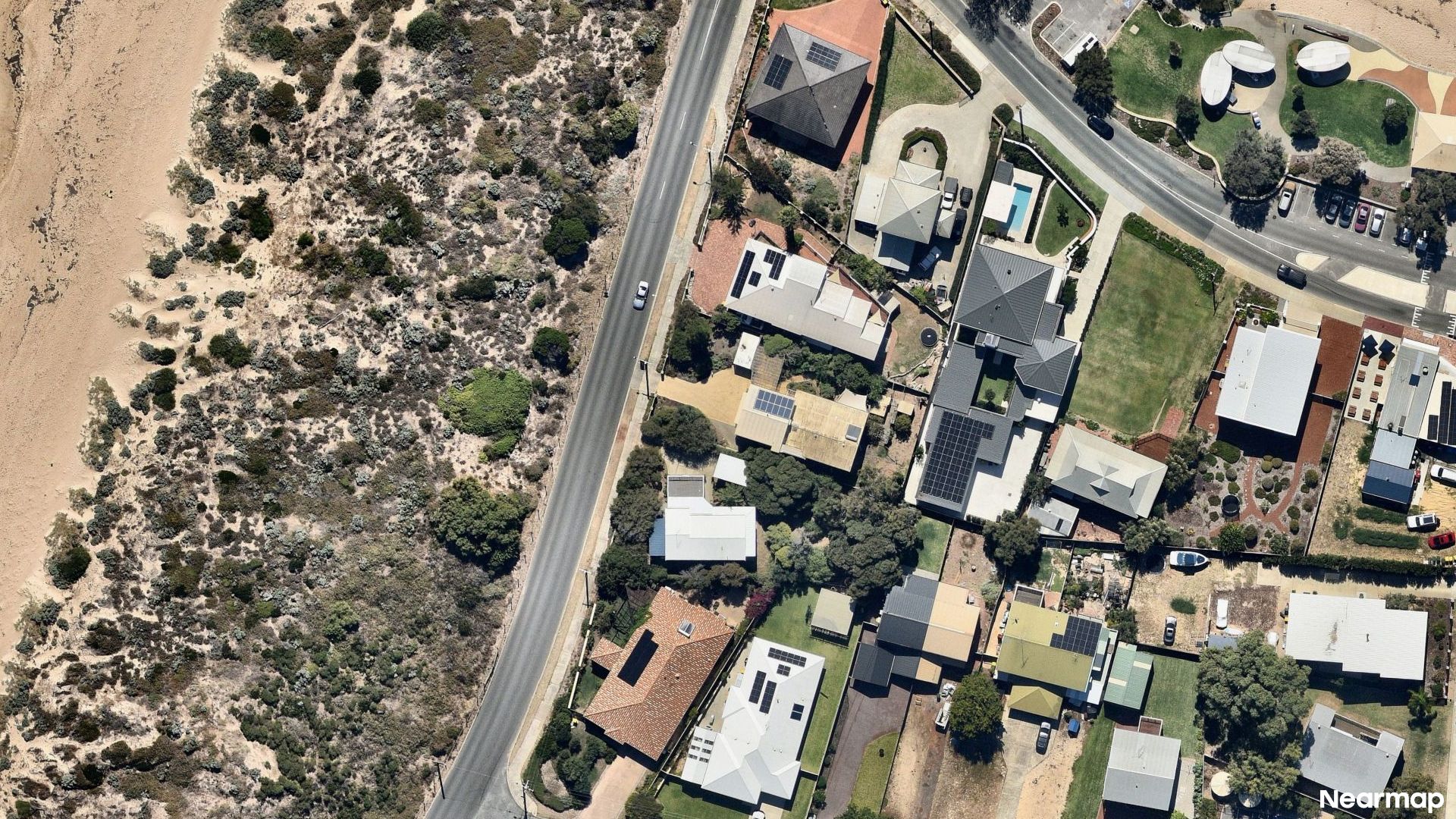 Vertical aerial view