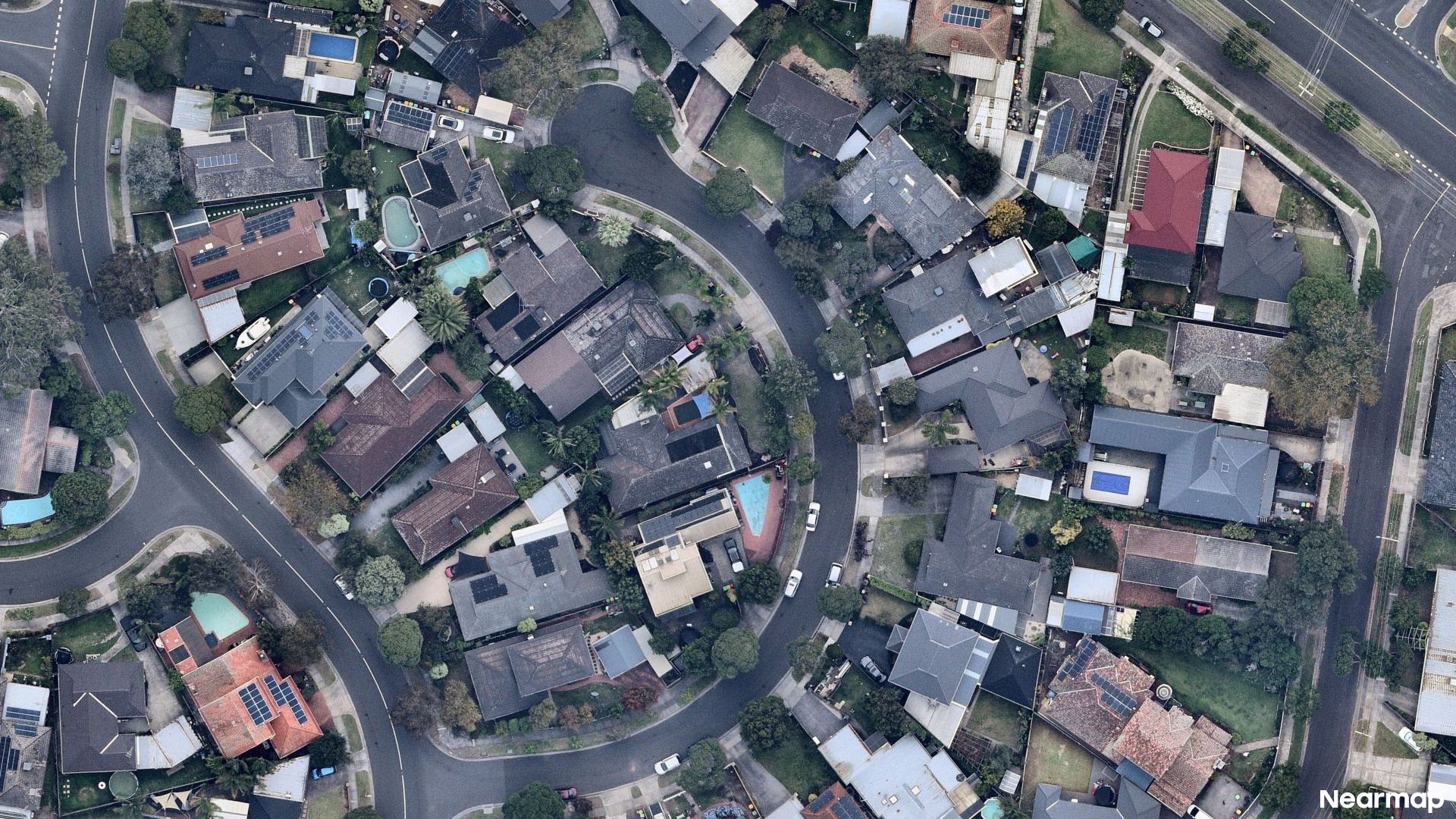 Vertical aerial view
