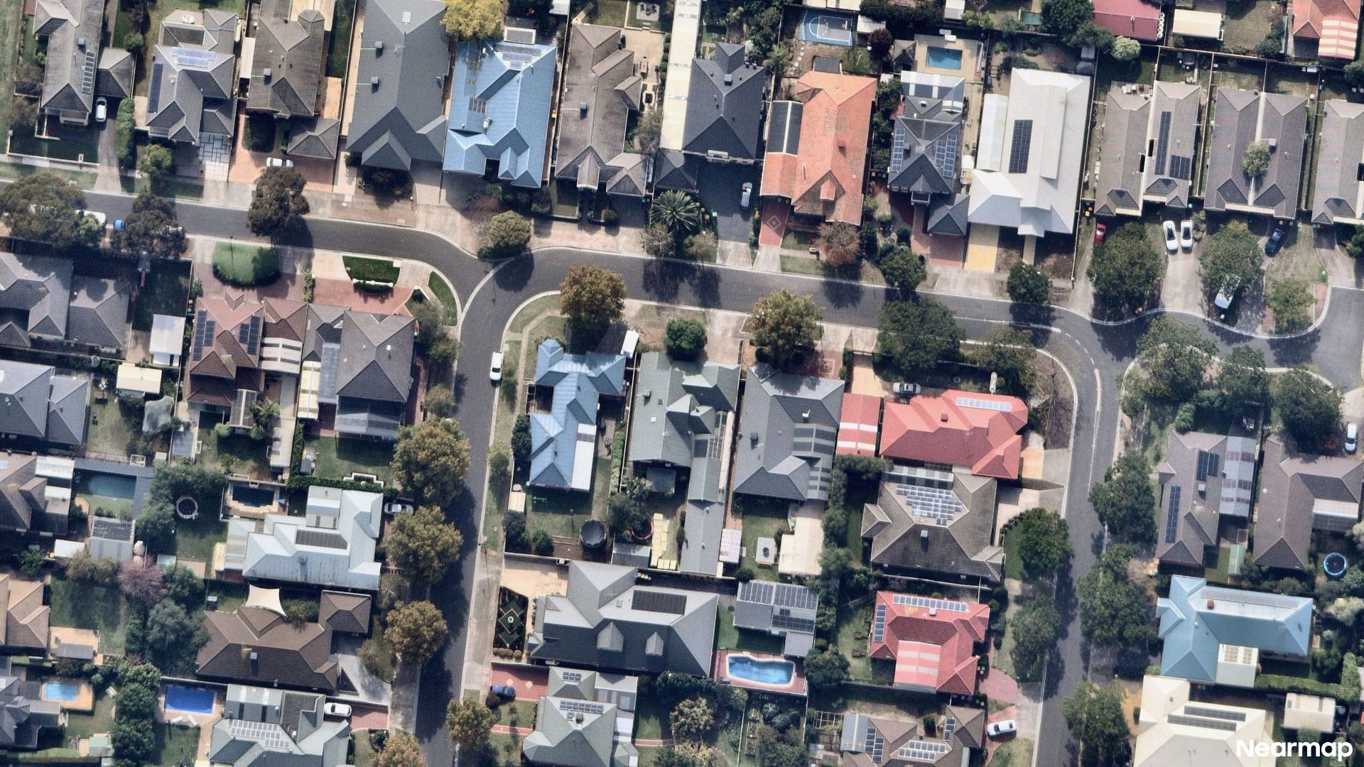 Vertical aerial view