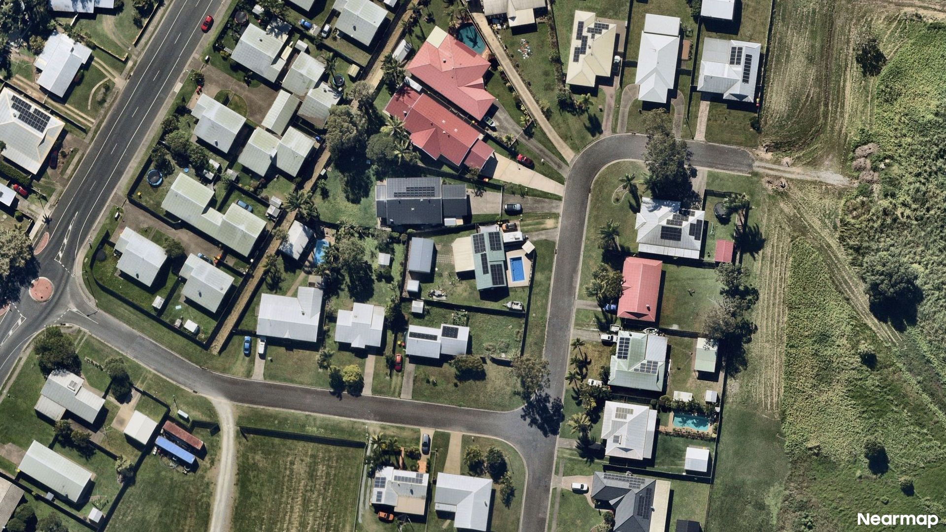 Vertical aerial view