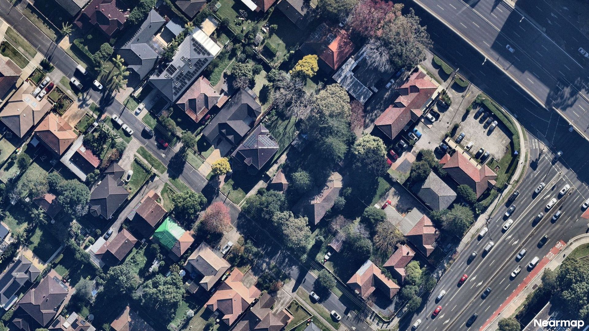 Vertical aerial view