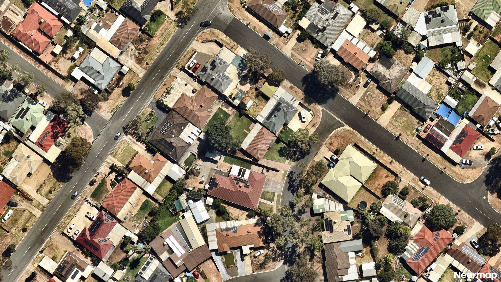 Vertical aerial view