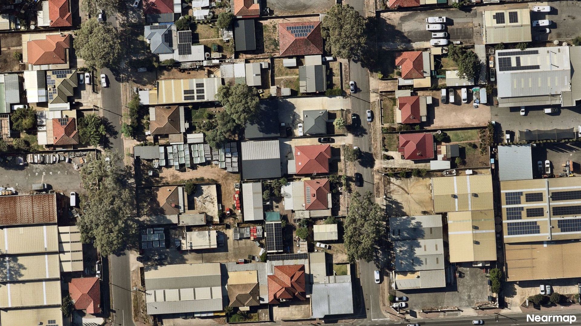Vertical aerial view