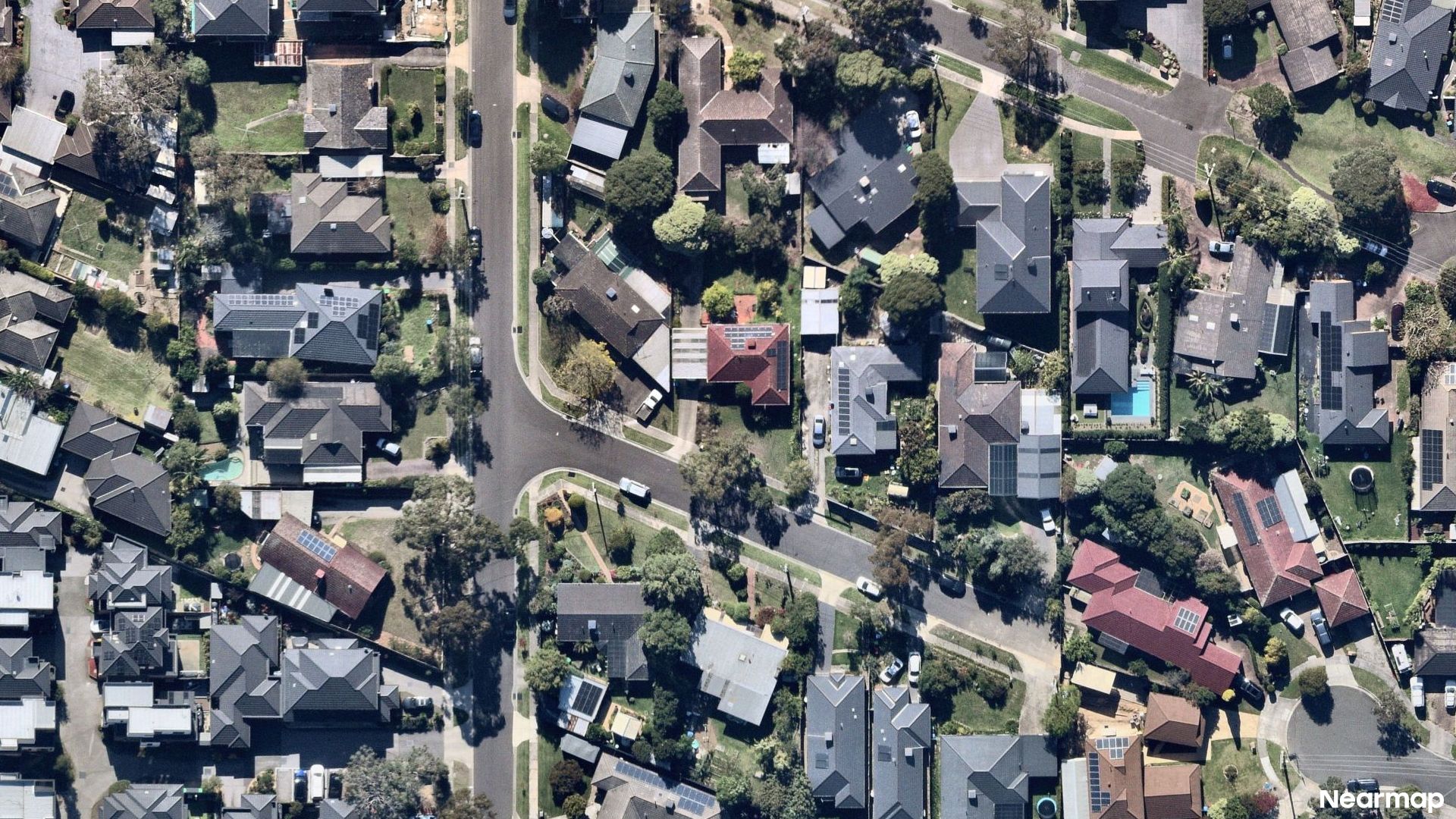 Vertical aerial view