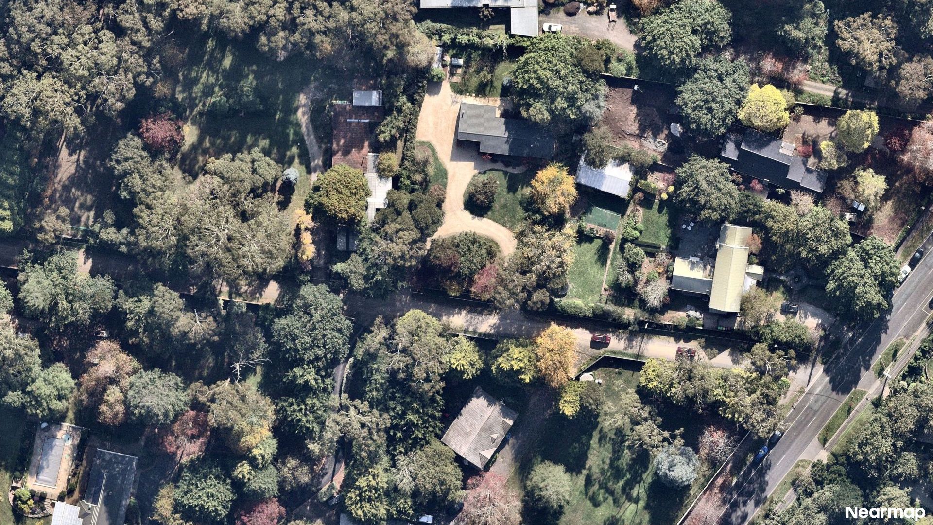 Vertical aerial view