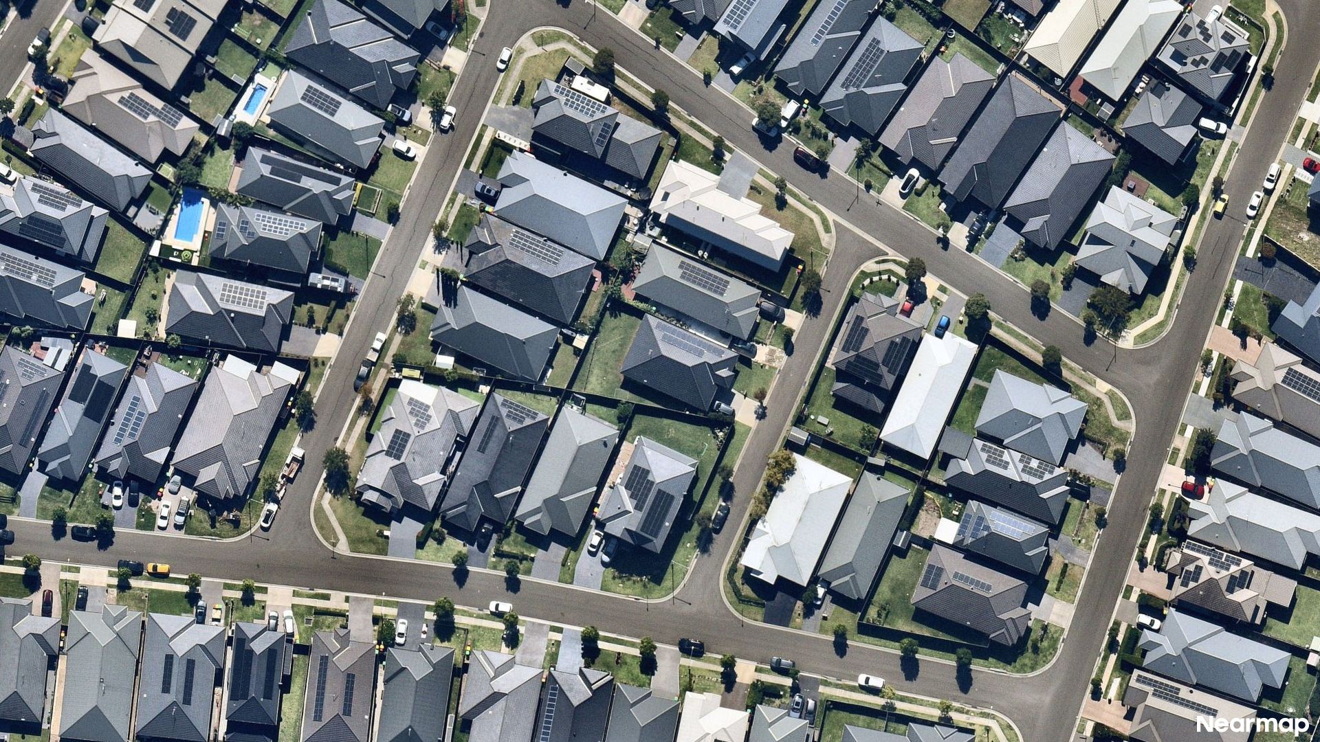 Vertical aerial view