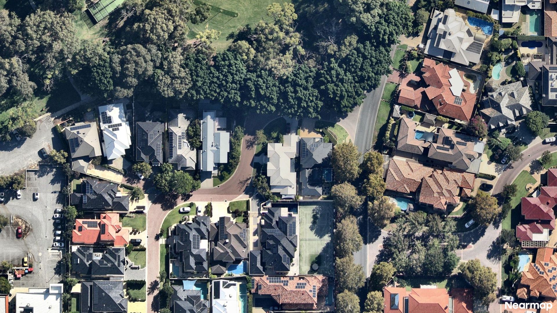 Vertical aerial view