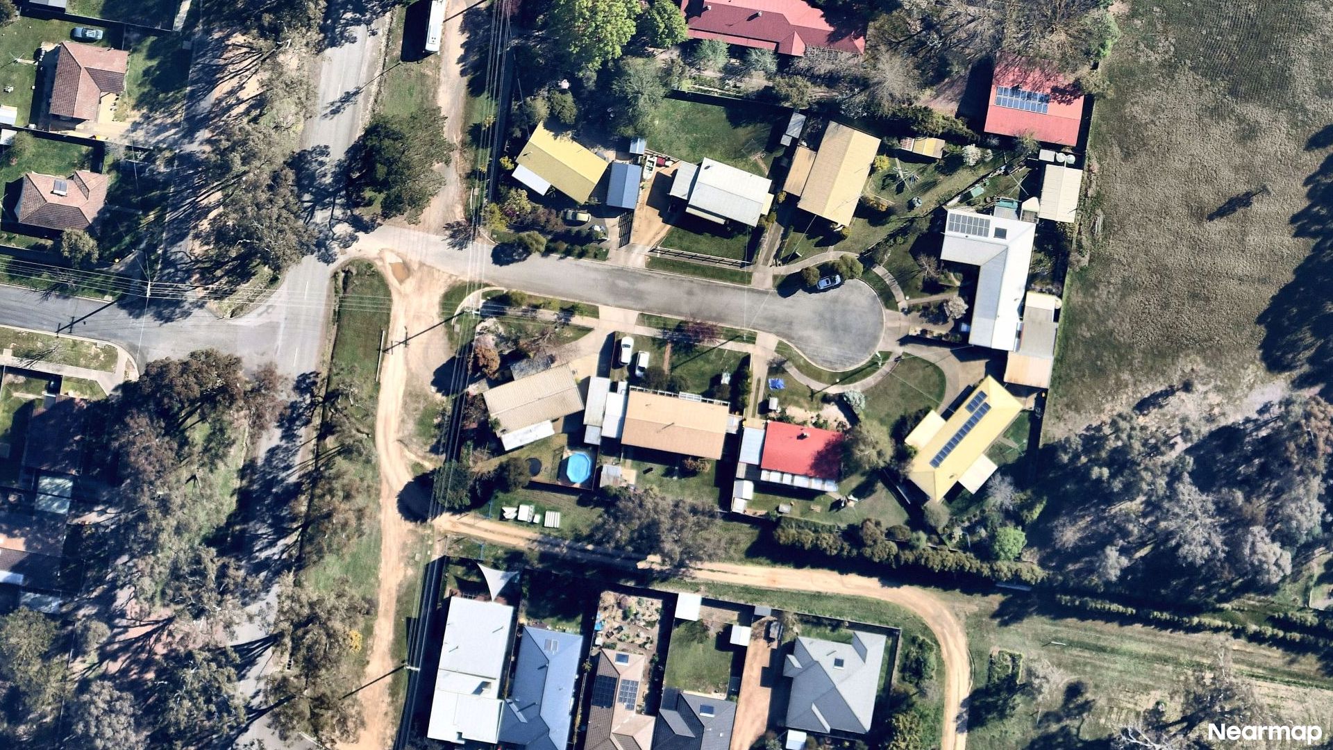 Vertical aerial view