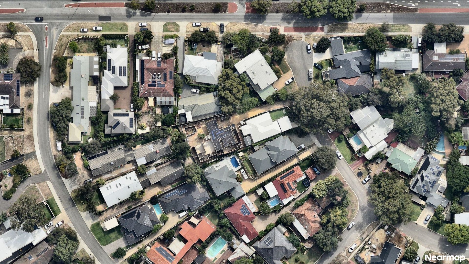 Vertical aerial view