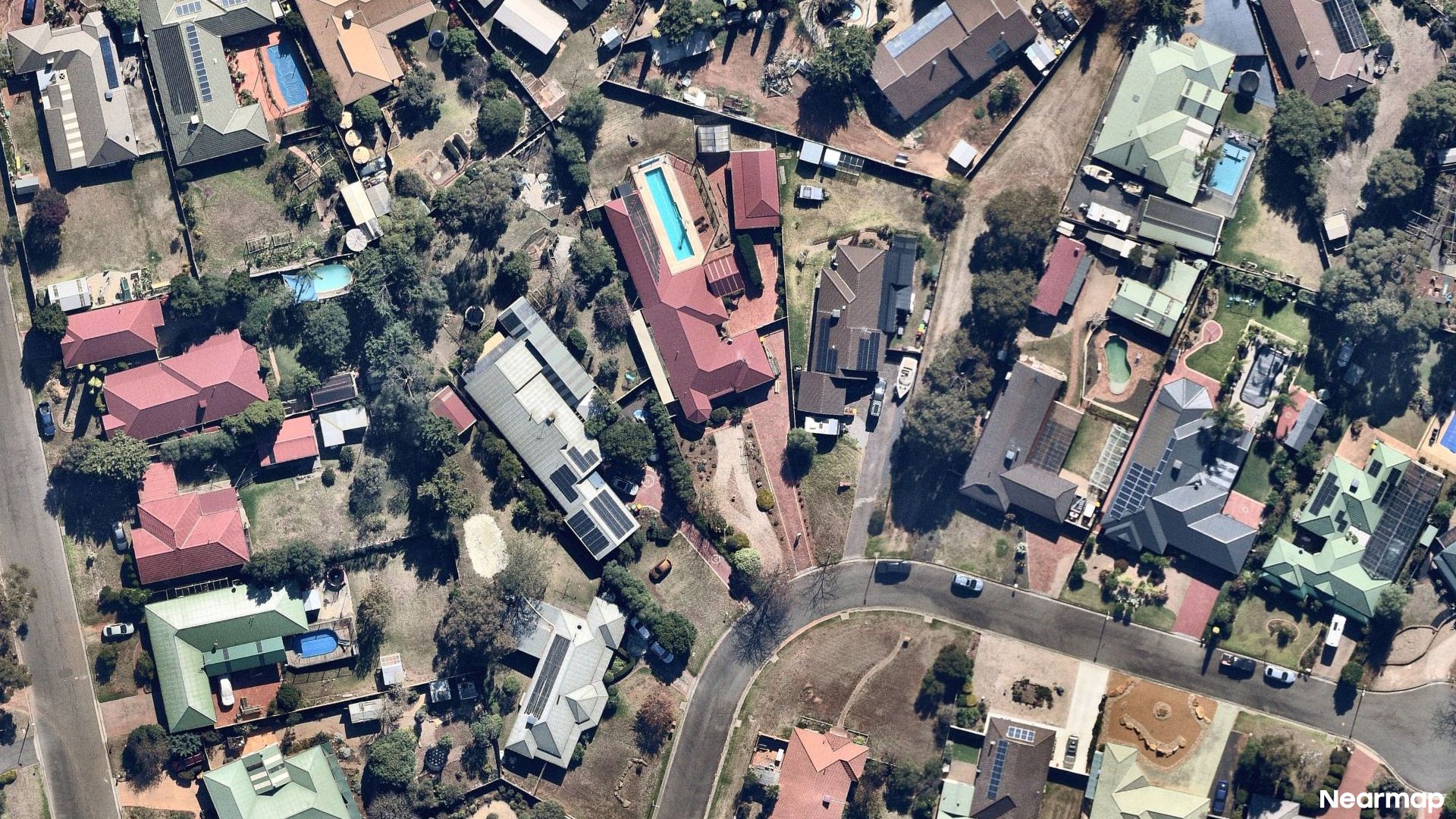 Vertical aerial view