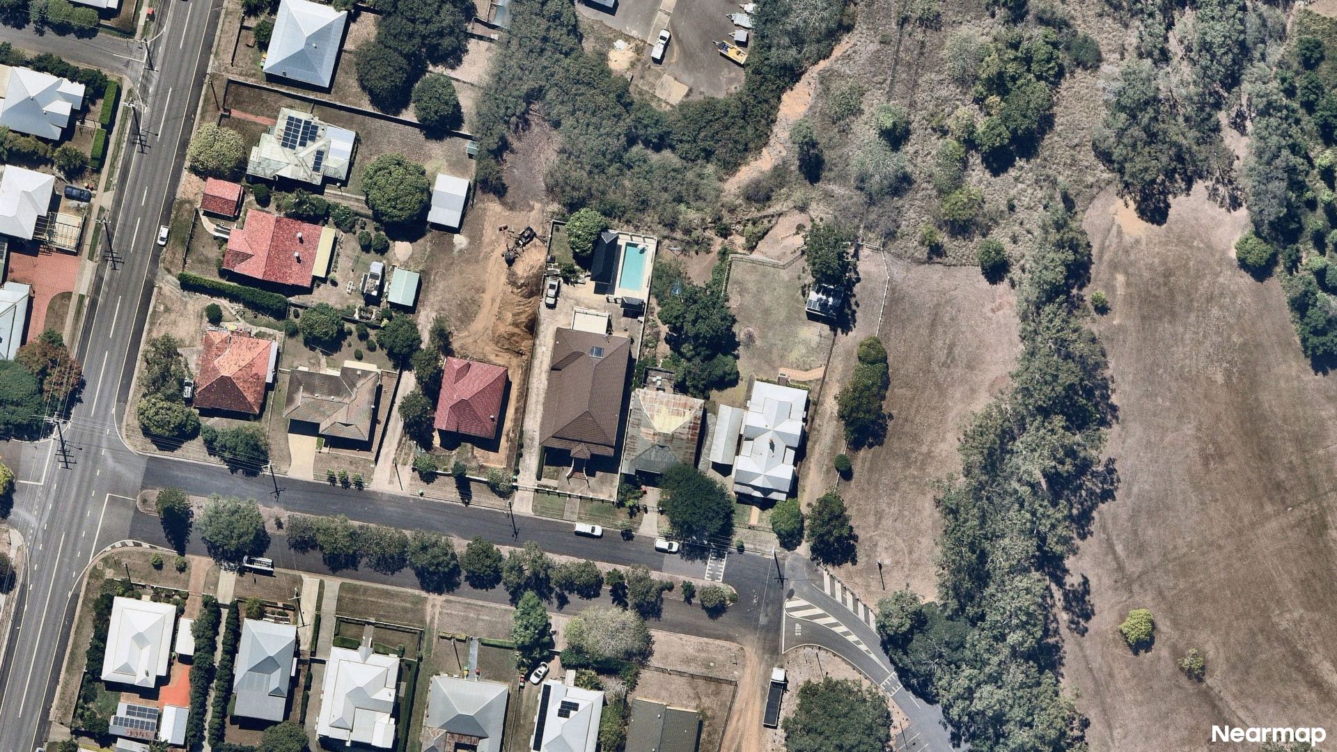 Vertical aerial view