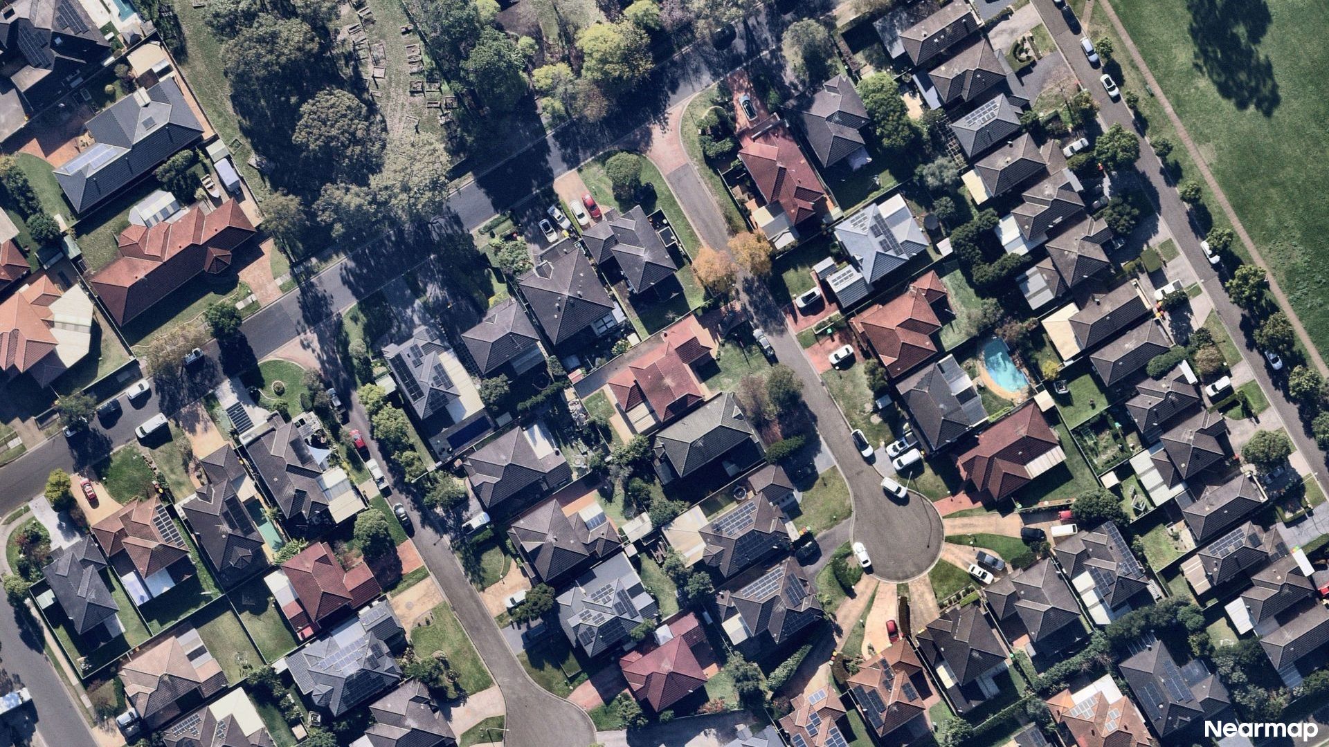 Vertical aerial view