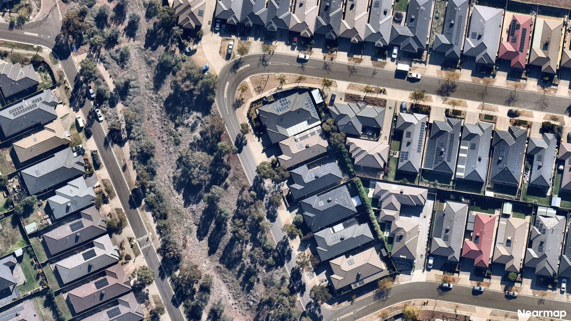 Vertical aerial view