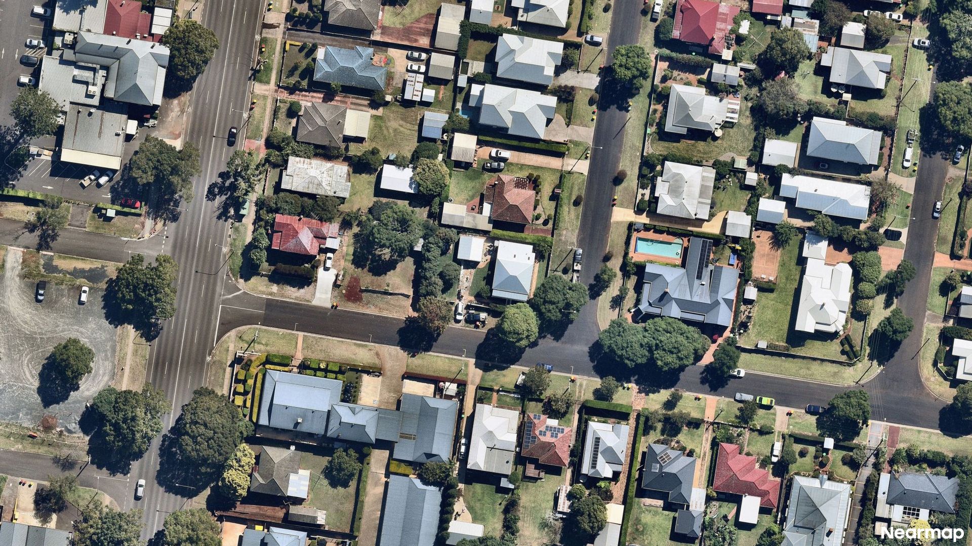 Vertical aerial view