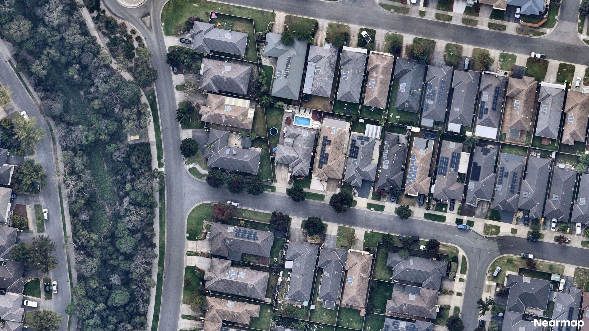 Vertical aerial view