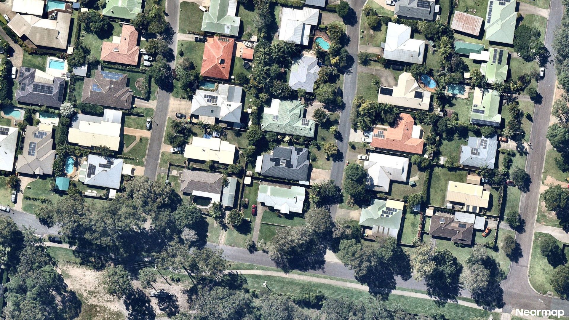 Vertical aerial view