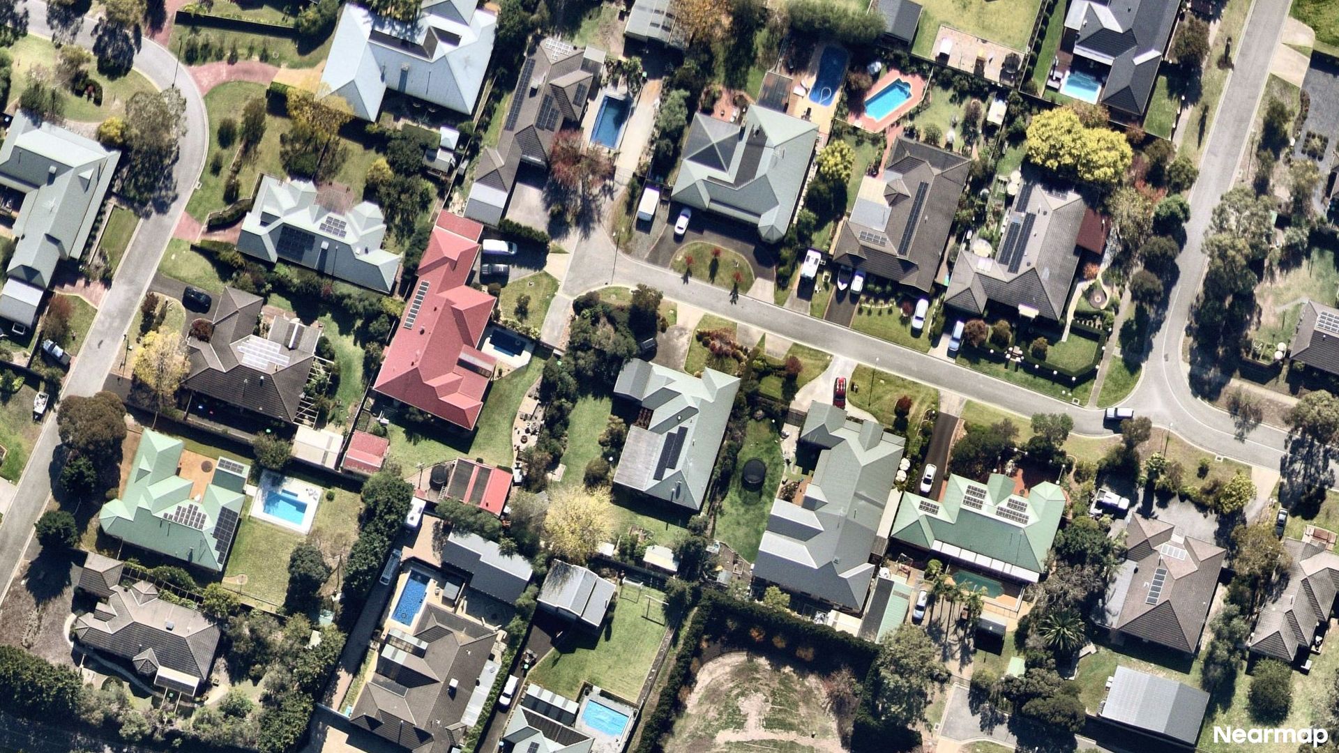 Vertical aerial view